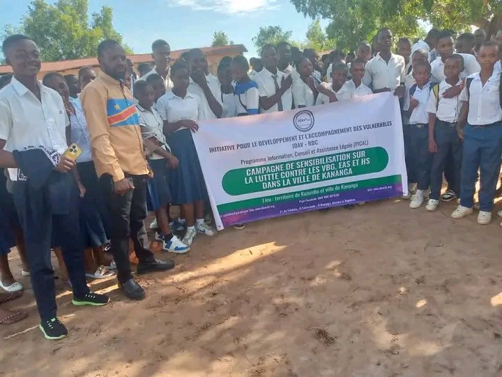 #Kananga : IDAV-RDC sensibilise les élèves contre les violences basées sur le genre